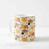 Rustikale Herbstpumpen und Gartenbauernhaus Kaffeetasse (Vorderseite Links)