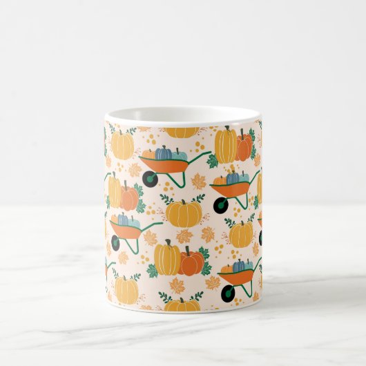 Rustikale Herbstpumpen und Gartenbauernhaus Kaffeetasse (Mittel)