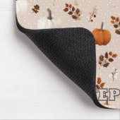 Rustikale Herbstpumpen und Herbstlaub Mousepad (Ecke)