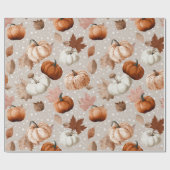 Rustikale Herbstpumpen und Herbstlaube (2) Geschenkpapier (Flach)