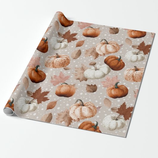 Rustikale Herbstpumpen und Herbstlaube (2) Geschenkpapier (Ungerollt)