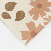 Rustikale Herbstpumpen Wildblumen Blätter Fleecedecke (Ecke)