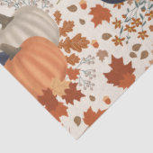 Rustikale Herbstpumpen Wildblumen Blätter Seidenpapier (Ausschnitt)