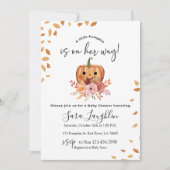 Rustikale Herbstpumpendusche Herbstdusche Einladung (Vorderseite)