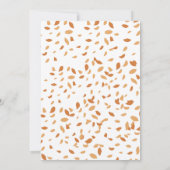 Rustikale Herbstpumpendusche Herbstdusche Einladung (Rückseite)