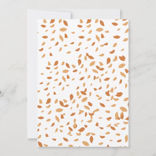 Rustikale Herbstpumpendusche Herbstdusche Einladung (Rückseite)