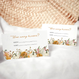 Rustikale Herbstraten, wie viele Kisses Umschließu Begleitkarte