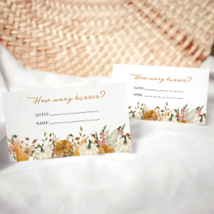 Rustikale Herbstraten, wie viele Kisses Umschließu Begleitkarte