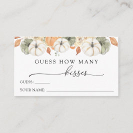 Rustikale Herbstraten, wie viele Kisses Umschließu Begleitkarte