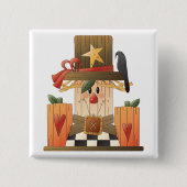 Rustikale Herbstschnecke mit Pumpkins und Crow Button (Vorderseite)