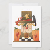 Rustikale Herbstschnecke mit Pumpkins und Crow Einladung (Vorderseite)