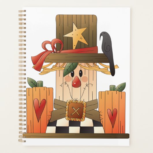 Rustikale Herbstschnecke mit Pumpkins und Crow Planer (Vorderseite)