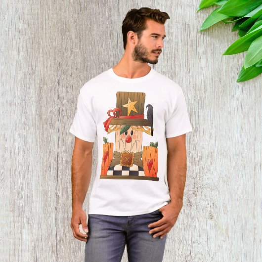 Rustikale Herbstschnecke mit Pumpkins und Crow T-Shirt