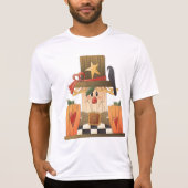 Rustikale Herbstschnecke mit Pumpkins und Crow T-Shirt (Vorderseite)