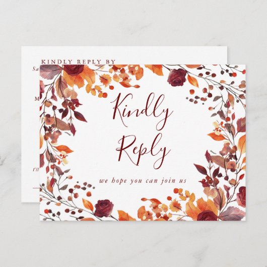 Rustikale Herbstsonnenanfrage UAWG Postkarte (Vorne/Hinten)