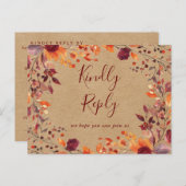 Rustikale Herbstsonnenanfrage UAWG Postkarte (Vorne/Hinten)