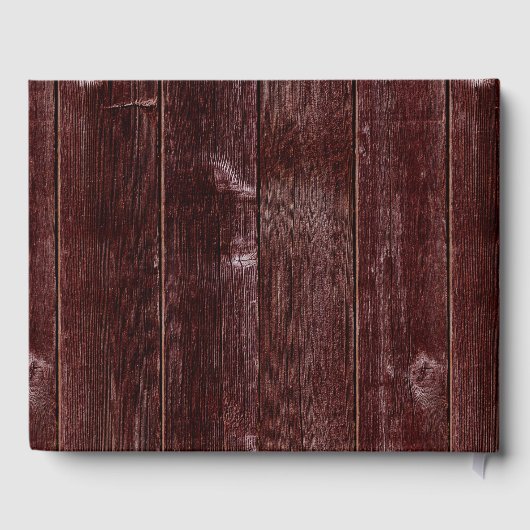 Rustikale Herbstsonnenblumen auf Zaunhochzeit Gästebuch (Rückseite)