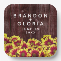 Rustikale Herbstsonnenblumen auf Zaunhochzeit