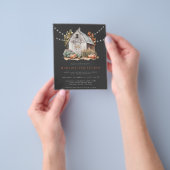 Rustikale Herbstsonnenlichter zum Hochzeitsempfang Flyer (Gruppe)