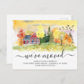 Rustikale Herbstwaldwälder, die wir bewegt haben Ankündigungspostkarte (Vorne/Hinten)