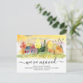 Rustikale Herbstwaldwälder, die wir bewegt haben Ankündigungspostkarte (Stehend Vorderseite)