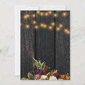 Rustikale Herbstwärmung Einladung (Rückseite)