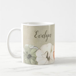 Rustikale Herbstwein, Orangenpumpen Personalisiert Kaffeetasse