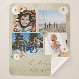 Rustikale Herbstwein, Orangenpumpen Personalisiert Sherpadecke