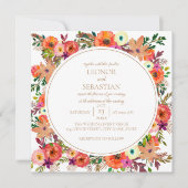 Rustikale Herbstwoche am Blumenplatz Einladung (Vorderseite)