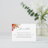 Rustikale Herbstwohnung Begleitkarte (Stehend Vorderseite)