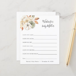 Rustikale Herbstwünsche für das Baby