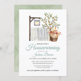 Rustikale Herbstzaun Einladung