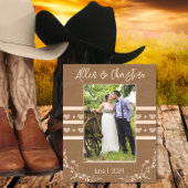 Rustikale Herzenshochzeit Geätzte Rahmen