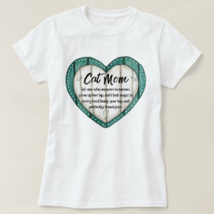 Rustikale Herzkatzenkatze Mama T - Shirt
