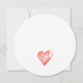 Rustikale Herzklopfen Einladung zur Hochzeit (Rückseite)