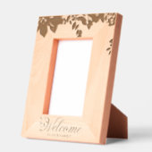 Rustikale Herzlich Willkommen bei unserem Familien Geätzte Rahmen (Links)