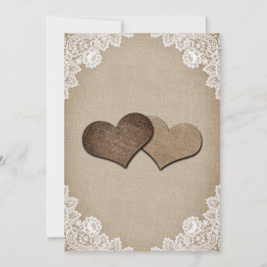 Rustikale hessische Flora Lights Romantische Hochz Save The Date (Rückseite)