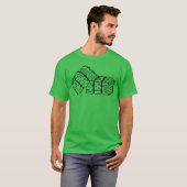 Rustikale Heuballen-Skizze T-Shirt (Vorne ganz)