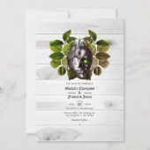 Rustikale Hexenheirat Einladung (Vorderseite)