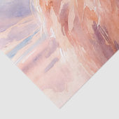 Rustikale Highland-Kuh – Wasserfarbenlandschaft Seidenpapier (Detail)