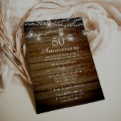 Rustikale Hinterhof 50 Jahre Einladung