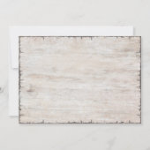 Rustikale Hirschantler bedrückten Einladungen zur (Rückseite)