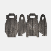 Rustikale Hirschantler & Carved Heart Gastgeschenk Geschenkschachtel (Ungefaltet)