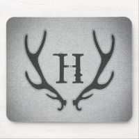 Rustikale Hirschantler Graue Imitate begraben Text
