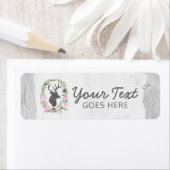 Rustikale Hirsche Silhouette Blumenreath Cameo auf (Insitu)