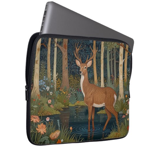 Rustikale Hirschgewächse Laptopschutzhülle (Vorne Rechts)