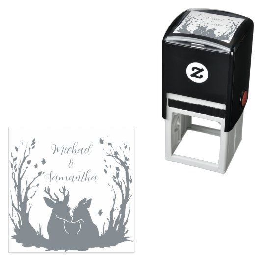 Rustikale Hirschhochzeit im Herbst Permastempel (Beispiel)