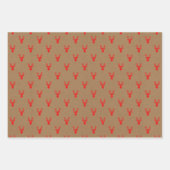 Rustikale Hirschköpfe, die Papiertüten zum Abpacke Geschenkpapier Set (Vorderseite 3)