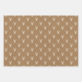Rustikale Hirschköpfe, die Papiertüten zum Abpacke Geschenkpapier Set (Vorderseite 2)