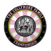 Rustikale Hirschtrappe Kunst Dartscheibe (vorne)